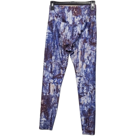 Bally Total Fitness Tummy Control Legging Women Small Blue High Rise Calf-Length - Picture 5 of 11